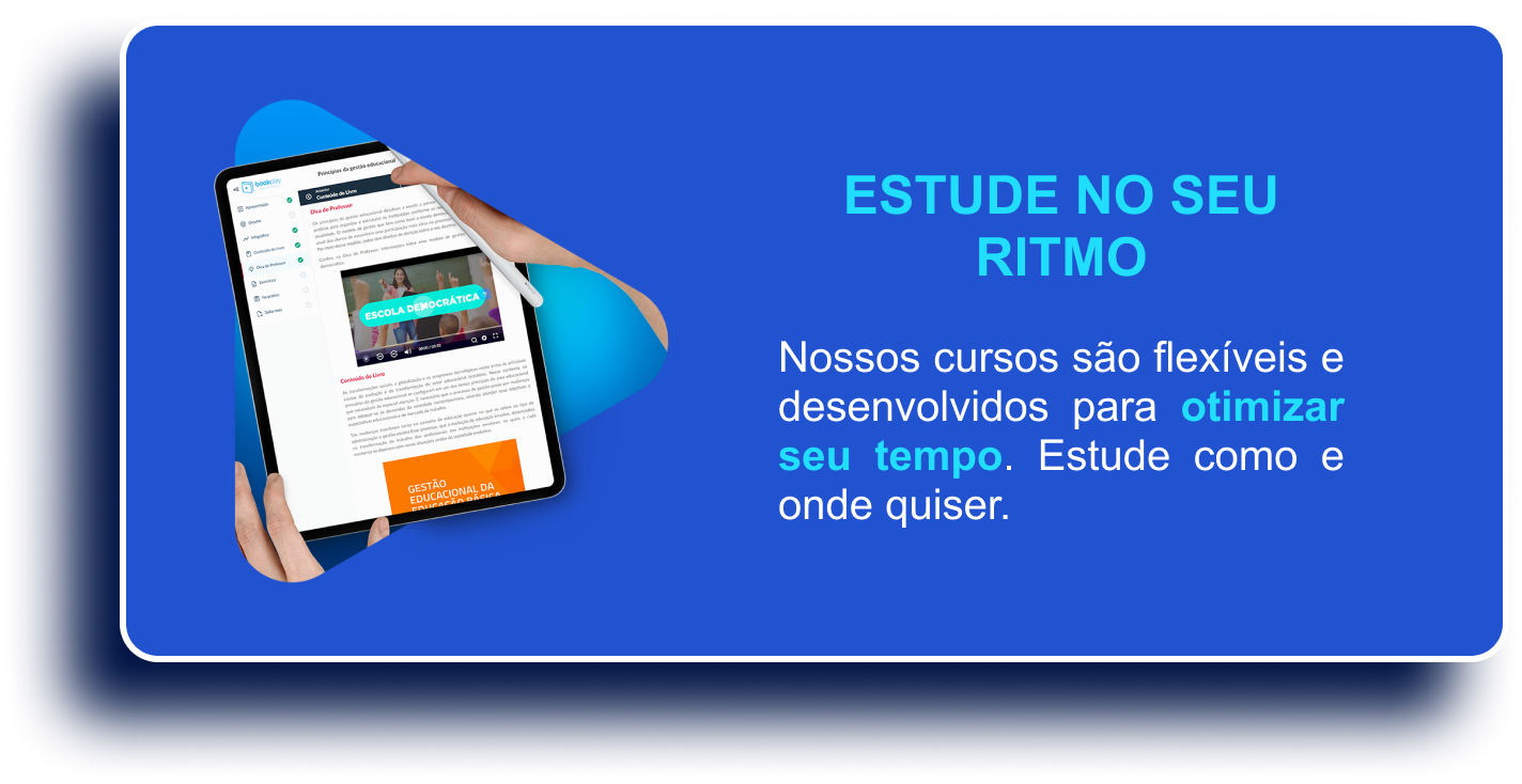 Estude no seu ritmo